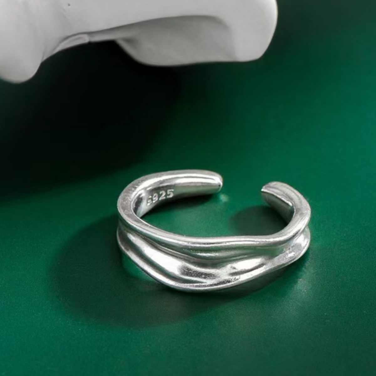 Sterling Silver Open Ring - alternate ring view