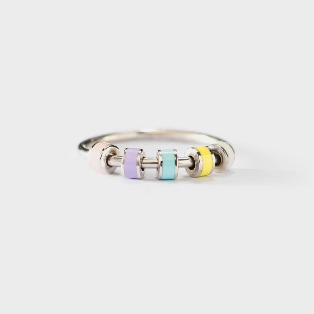 Sterling Silver Oil Drip Ring in Style A - women's ring