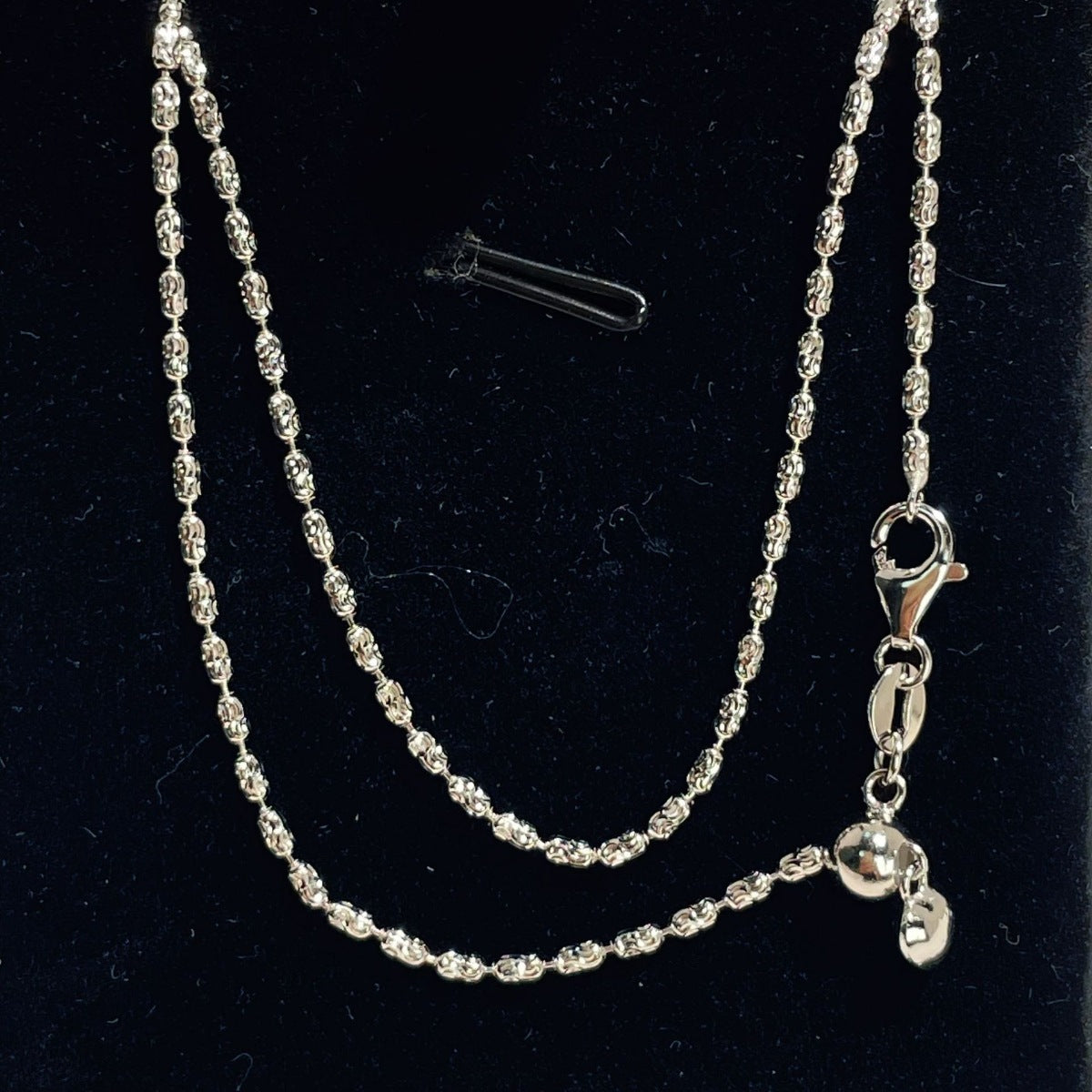 Sterling Silver Heart Necklace - alternate necklace view