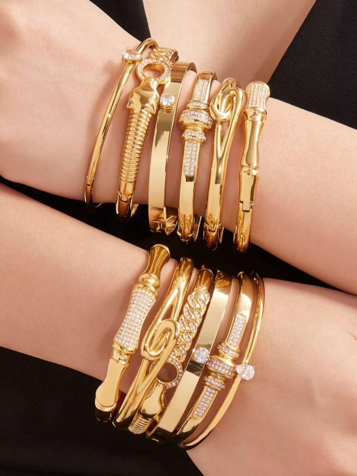 18K Gold-Plated Zircon Bracelet - alternate jewelry view