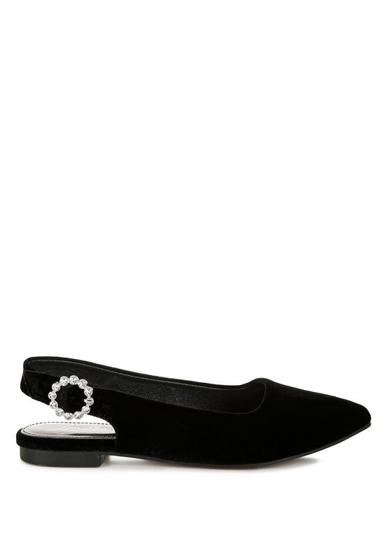 Velvet Slingback Flats