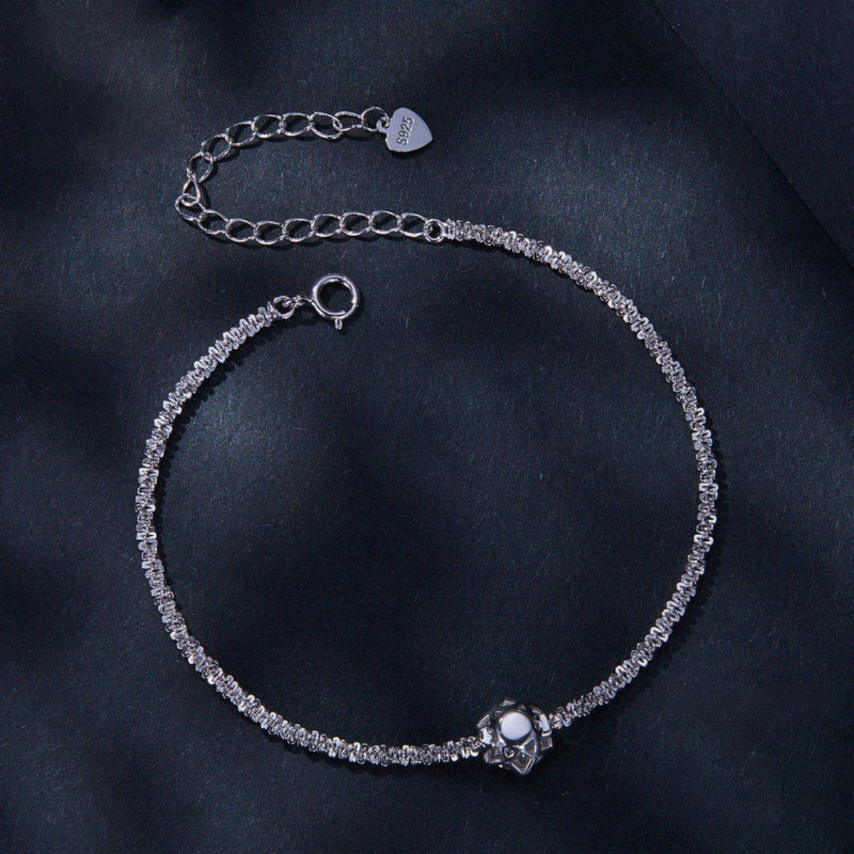 Sterling Silver Zircon Bracelet - alternate jewelry view