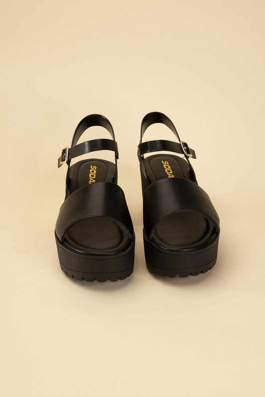 Ankle-Strap Platform Sandals