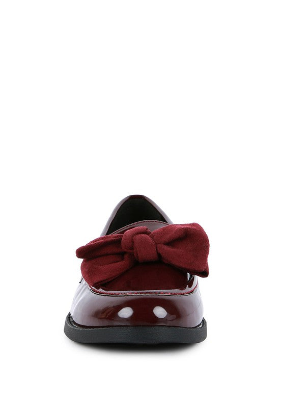 Bow-Tie Patent Loafers