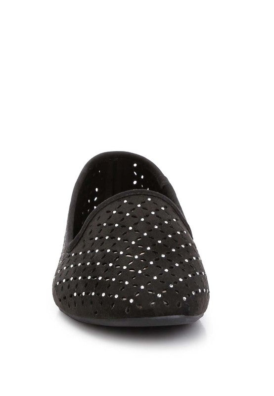Chic Perforated Ballerinas