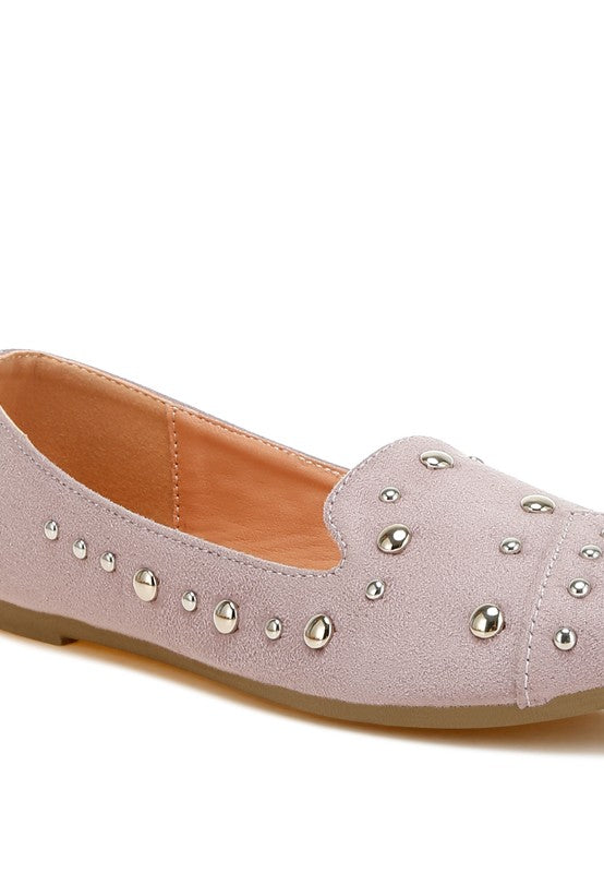 Stud Emebllished Ballet Flats