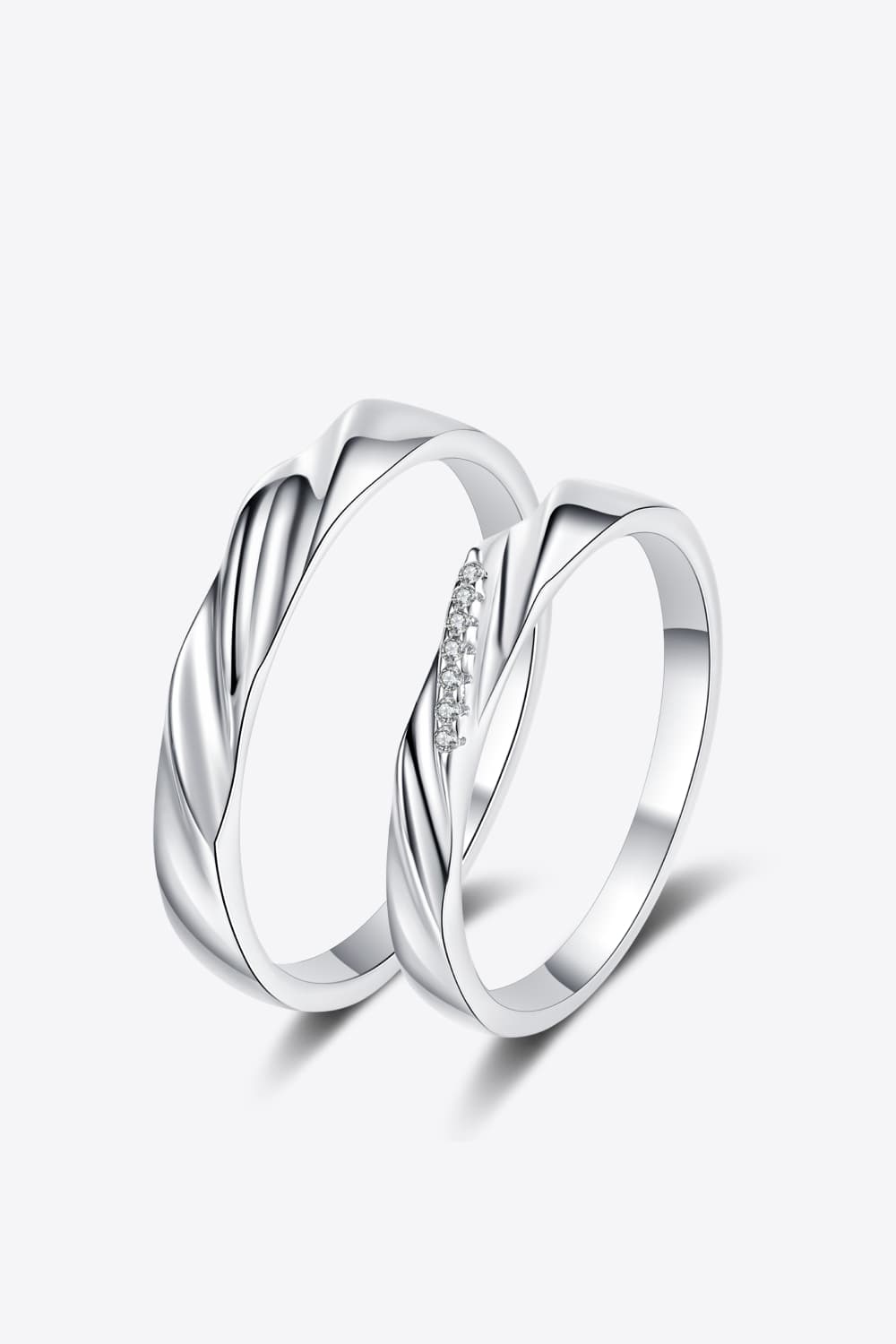 Minimalist Sterling Silver Rhodium-Plated Ring in Men - women's ring
