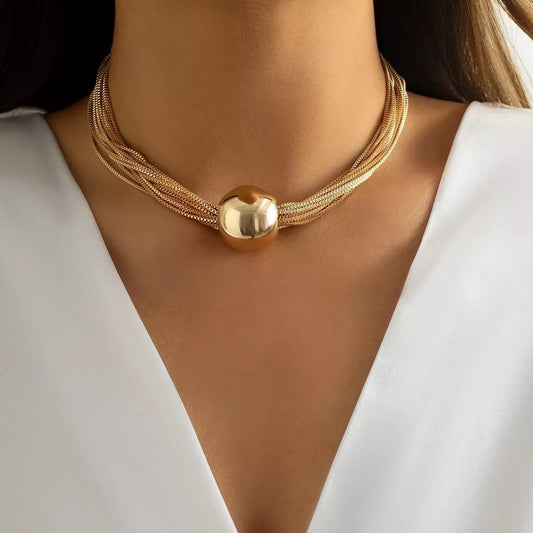Multi Layered Adjustable Necklace in Style A - women's layered necklace