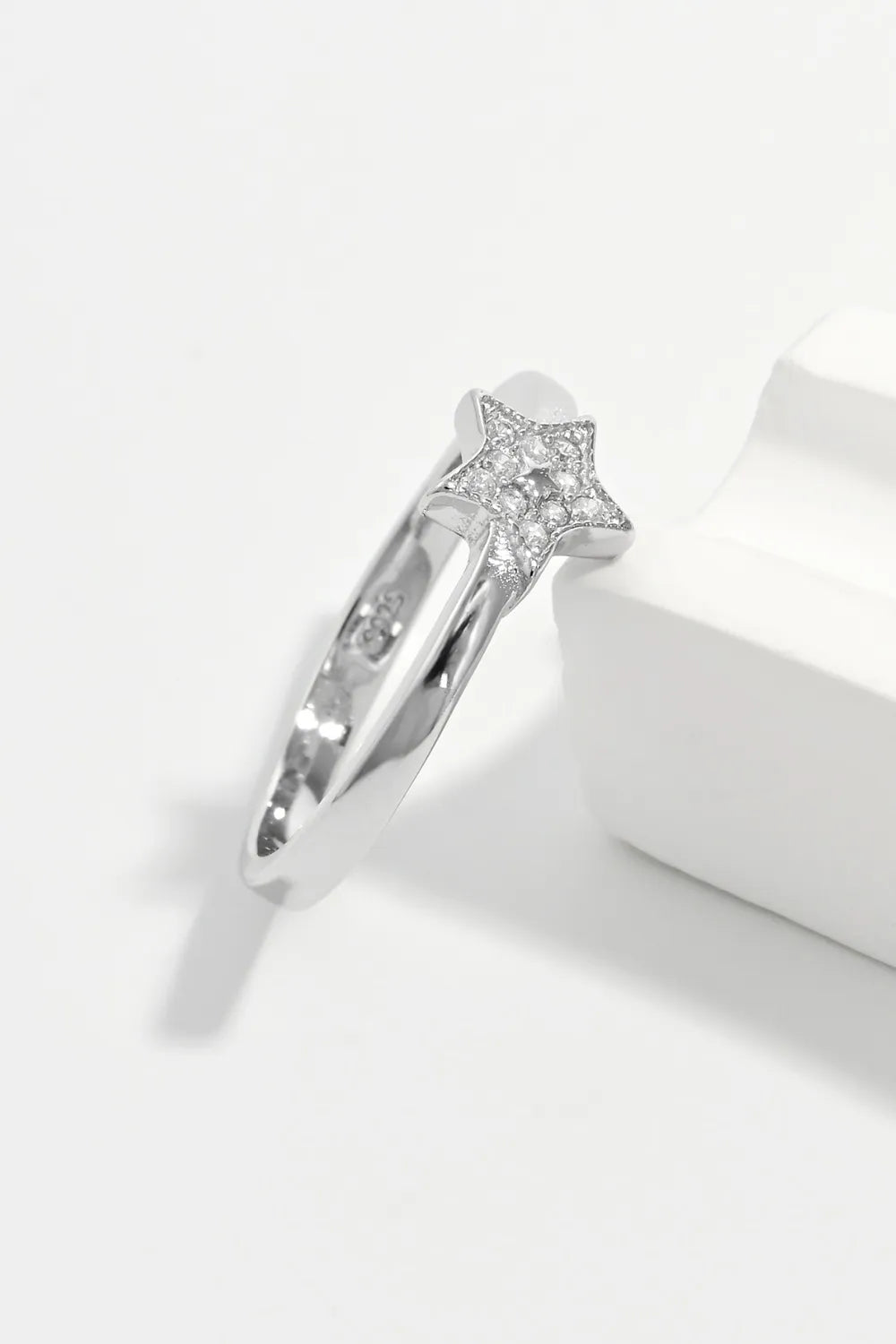 Sterling Silver Inland Zircon Star Ring in Silver - women's ring