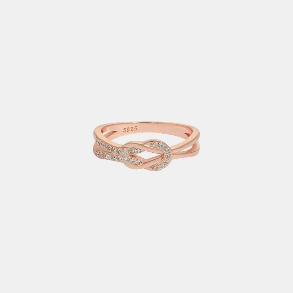 Zircon Sterling Silver Ring in Silver - women's ring