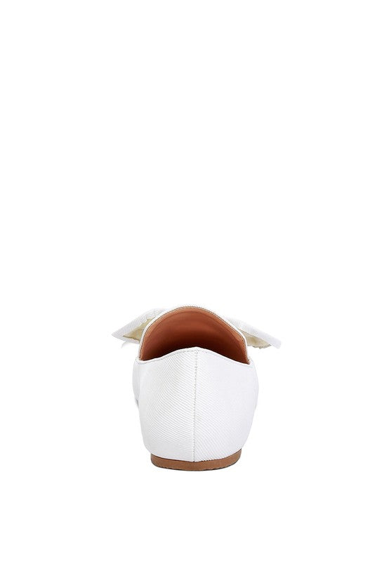 Bow Embellished Loafers