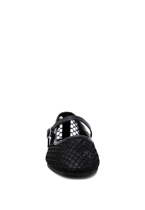 Mesh Mary Jane Flats