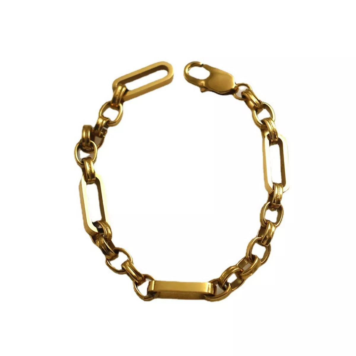 18K Gold-Plated Chunky Gold Chain Link Bracelet - alternate jewelry view
