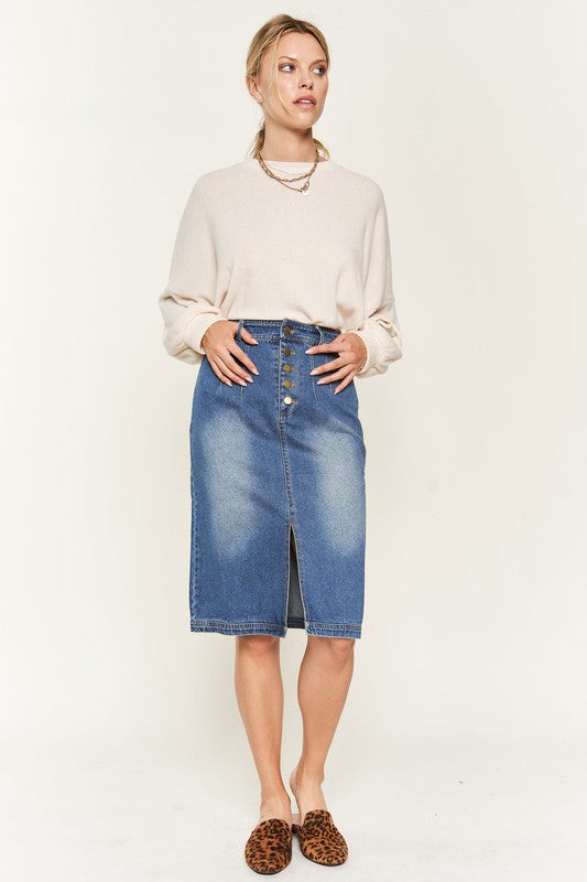 Button Down Skirt