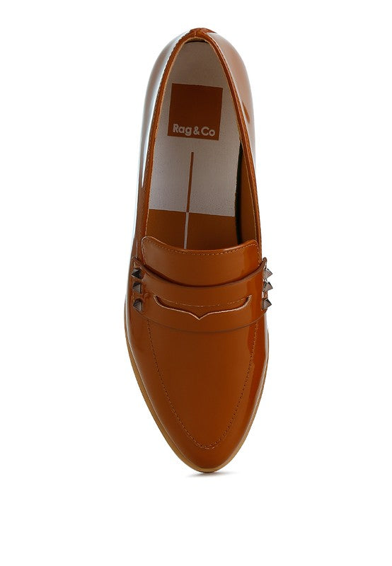 Patent Pleather Penny Loafers