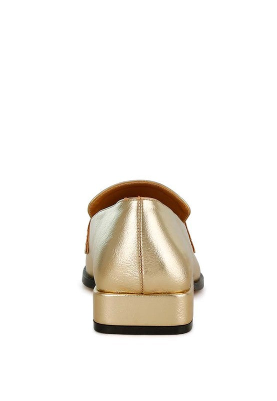 Metallic Penny Loafers