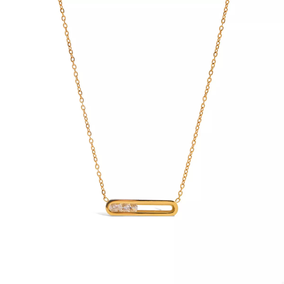18K Gold-Plated Pendant Necklace in Style B - women's pendant necklace