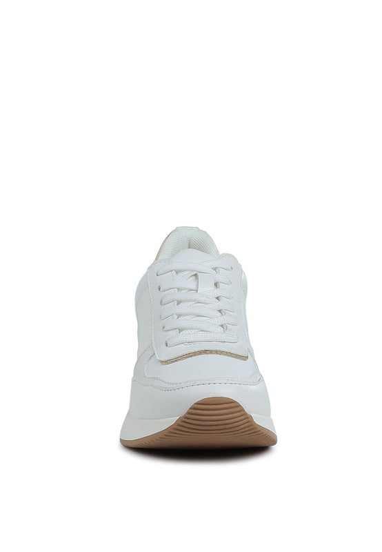 Chunky Wedge Heel Sneakers