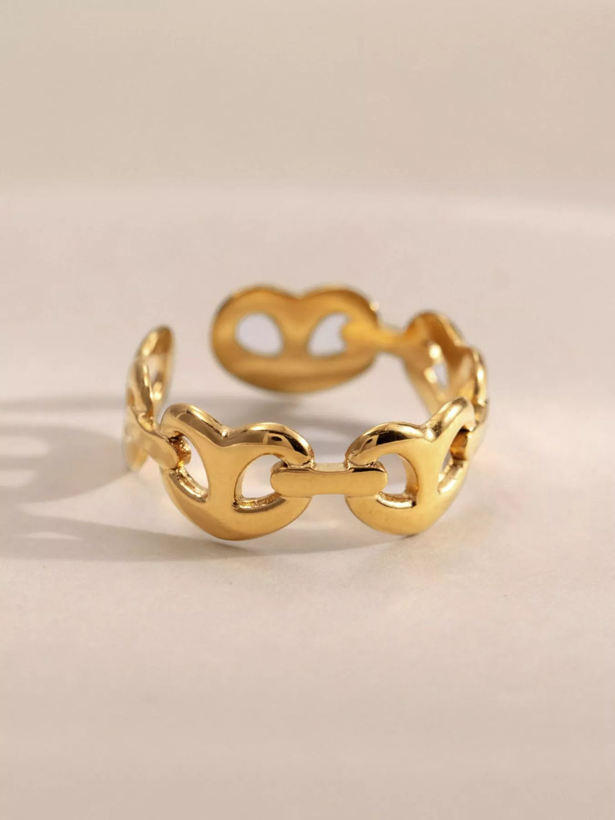 18K Gold-Plated Open Ring - alternate ring view