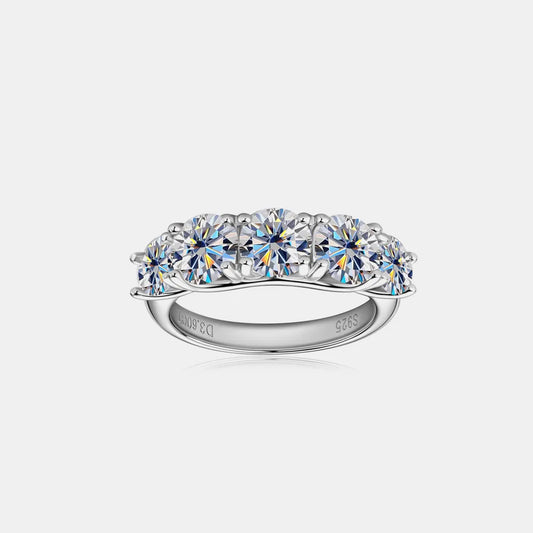 3.6 Carat Moissanite Sterling Silver Ring in Silver - women's ring