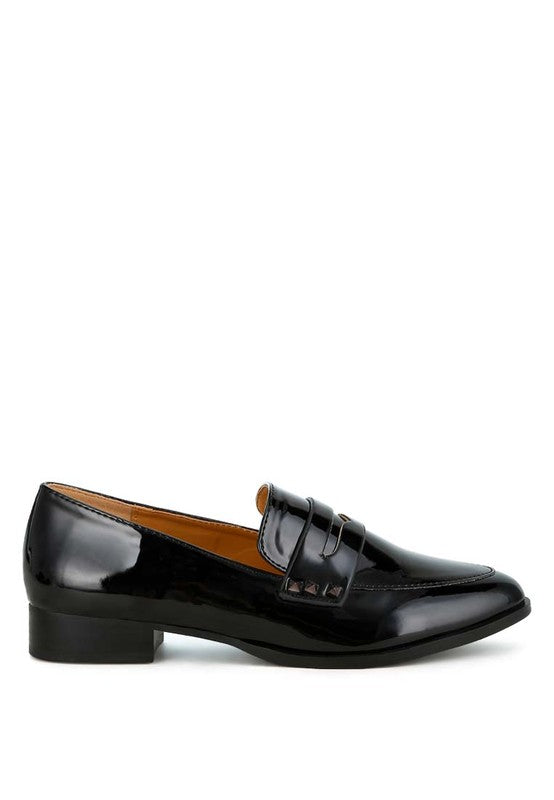 Patent Pleather Penny Loafers