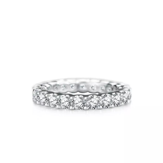 Sterling Silver Zircon Ring in Silver - women's ring