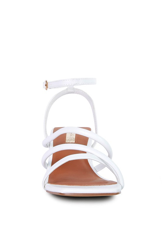 Ankle-Strap Block-Heel Sandals