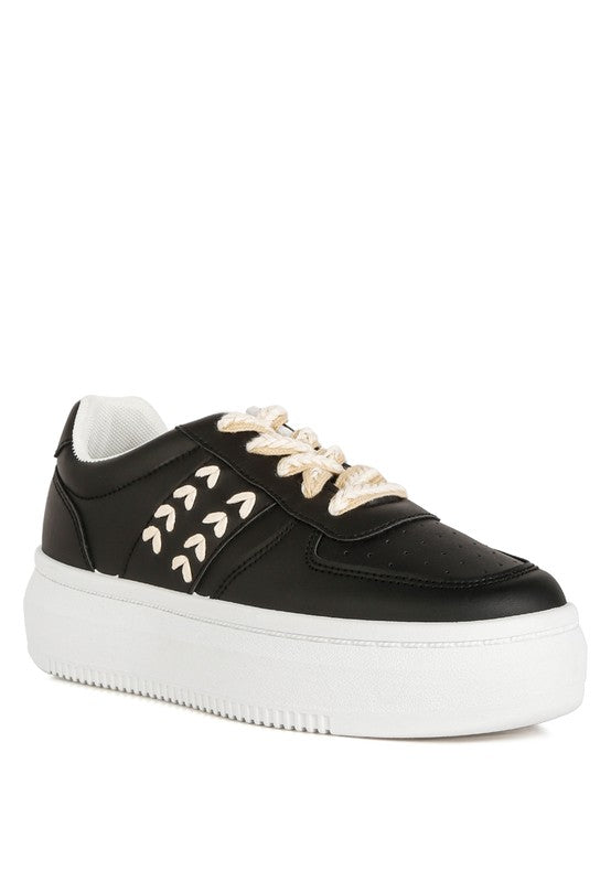 Faux Leather Sneakers