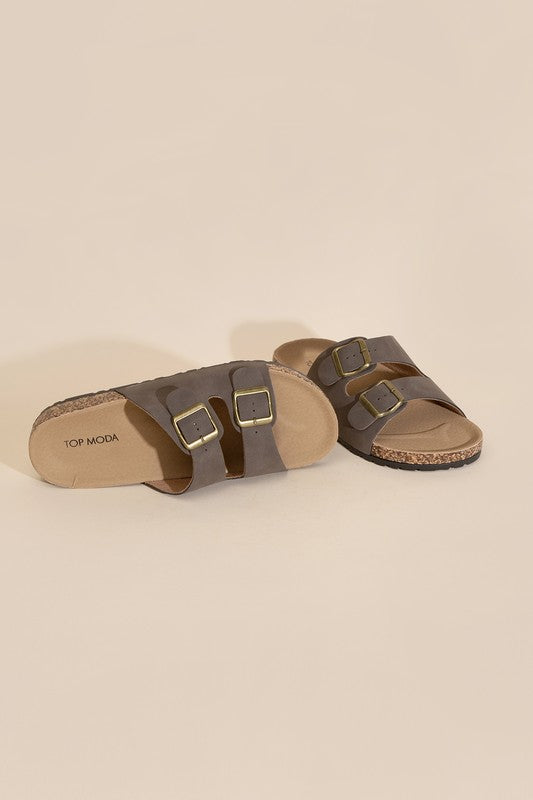 Cork 2-Strap Sandals