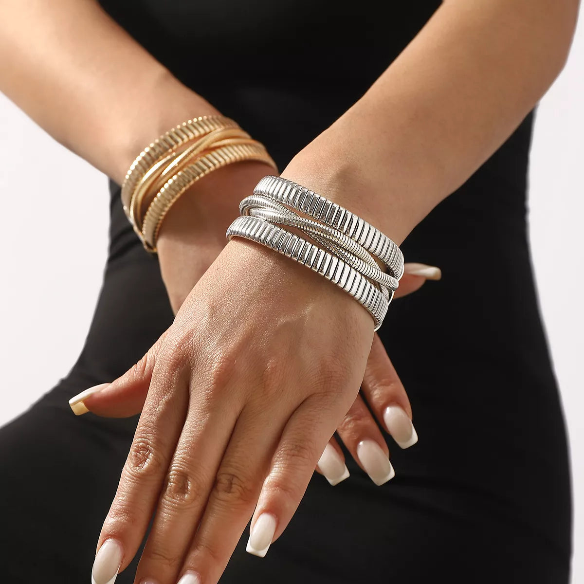 Multi-Layered Open Bracelet - alternate jewelry view