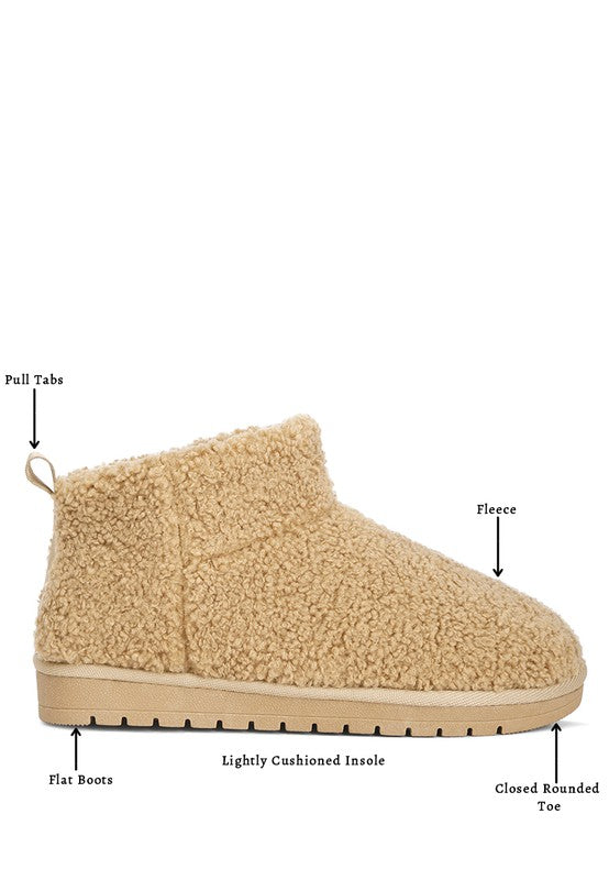 Fleece Exterior Fluffy Booties
