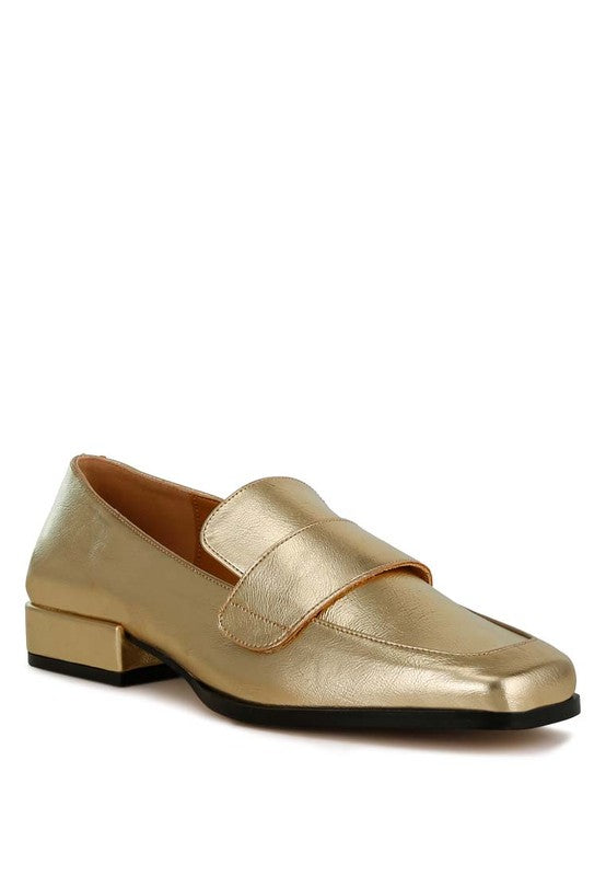 Metallic Penny Loafers