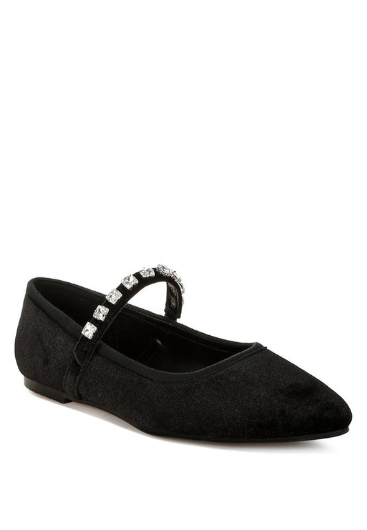 Velvet Mary Jane Ballerinas