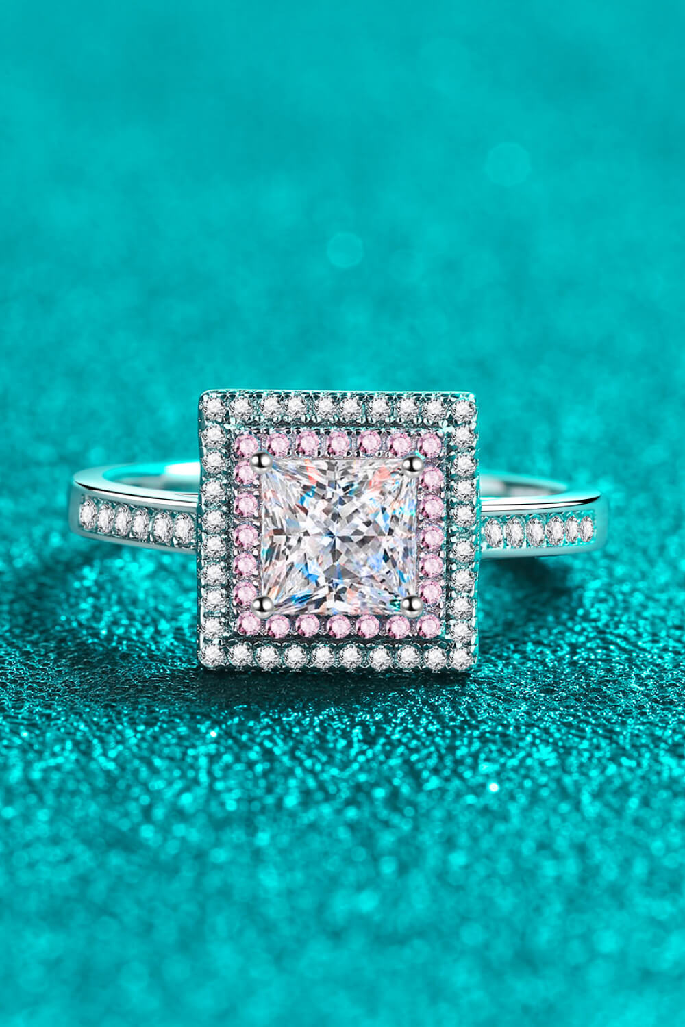 Stay Elegant 1 Carat Moissanite Ring in Silver - women's ring