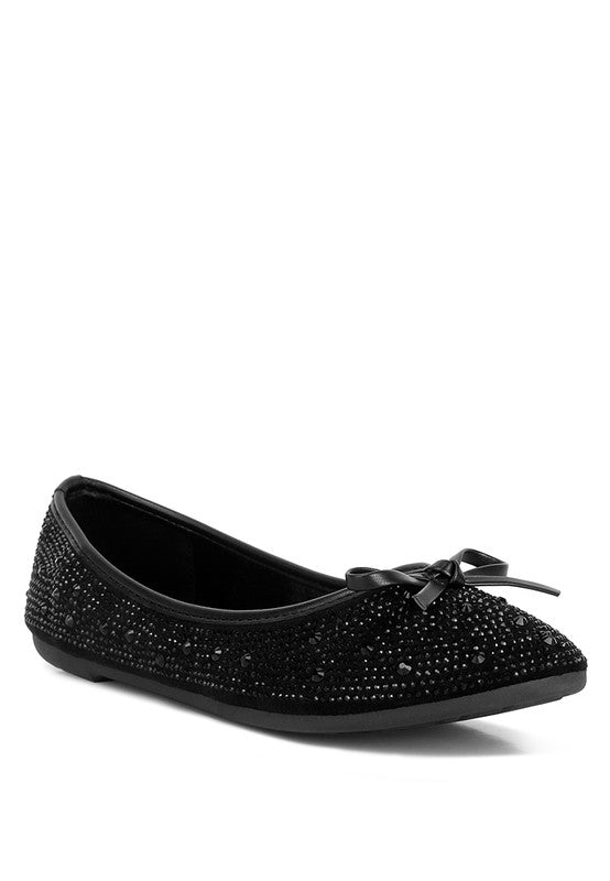 Rhinestones & Stud Ballet Flats