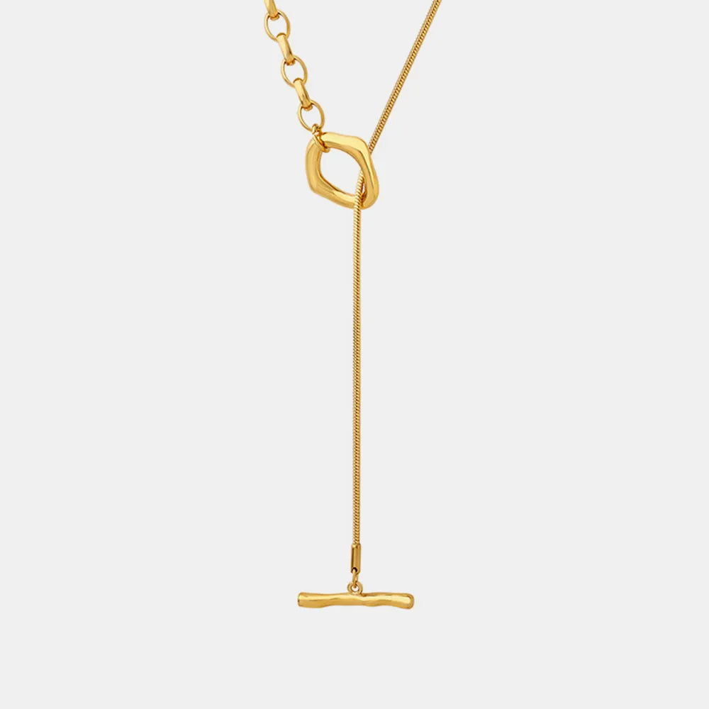 Titanium Steel Chain Necklace - alternate necklace view