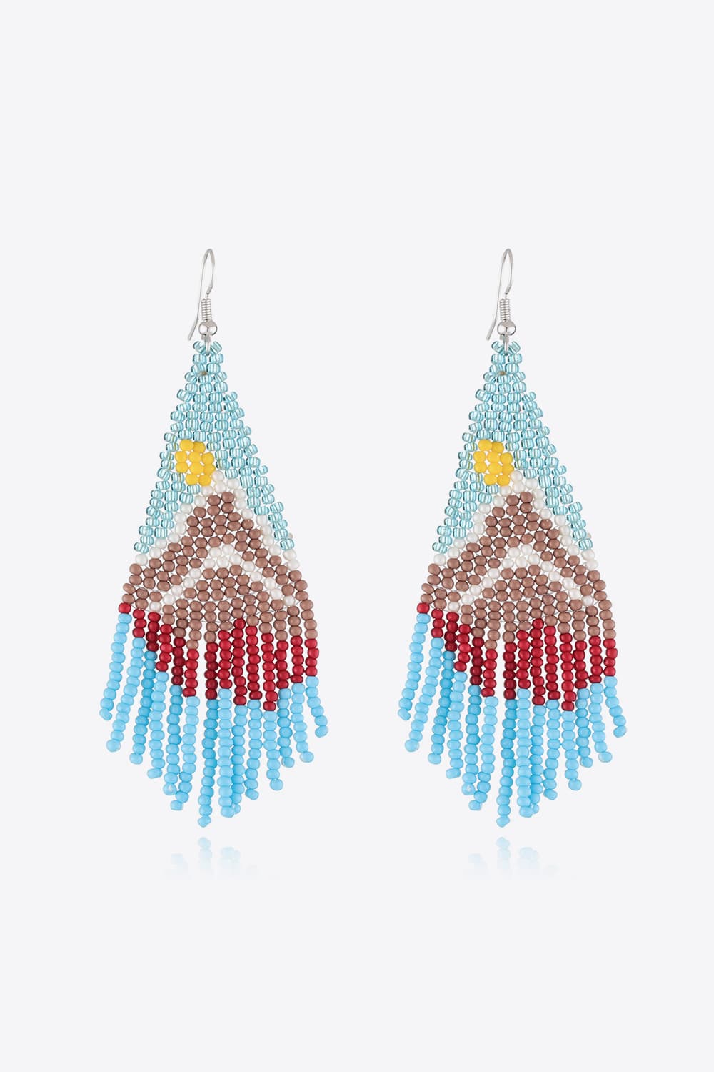 Beaded Dangle Earrings - alternate earring view