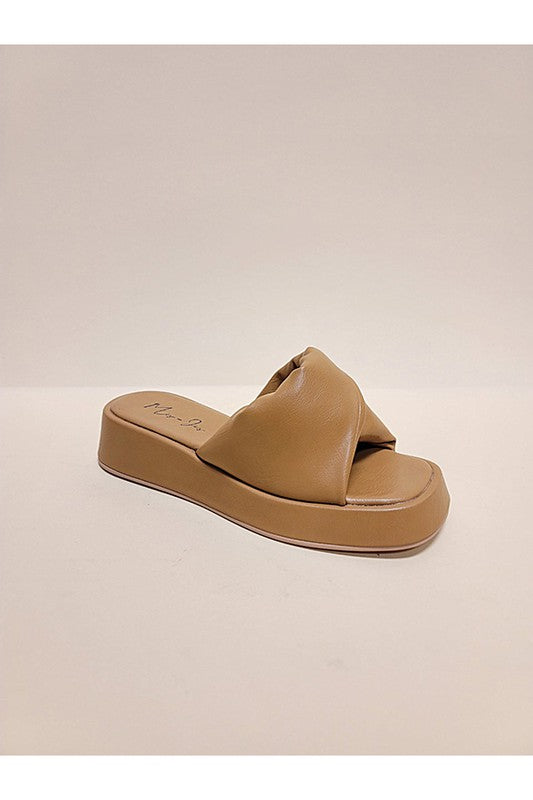 Puff Band Slide Sandals