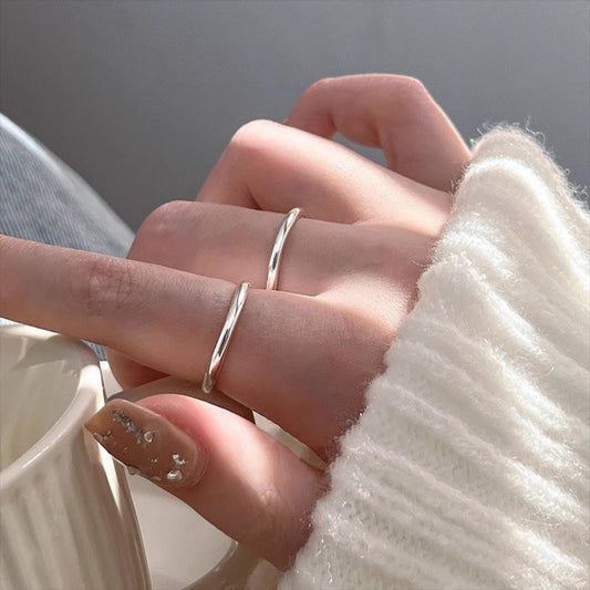 Sterling Silver Open Ring in Silver - women's open ring
