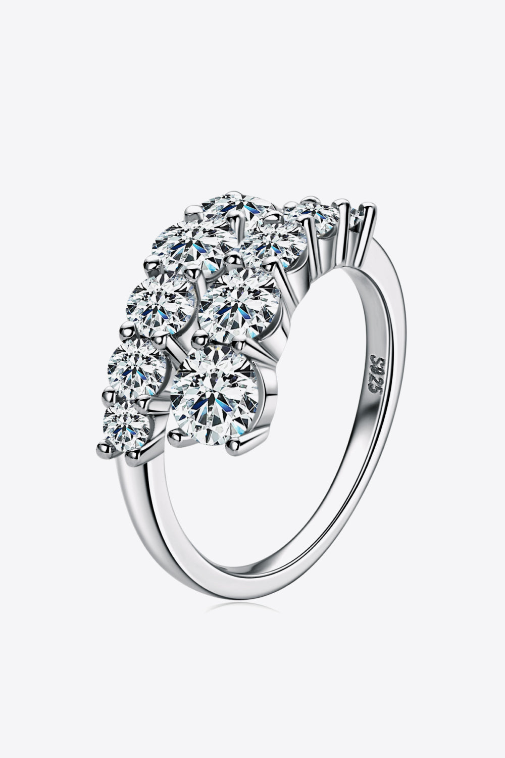 Adored Moissanite Sterling Silver Ring in Silver - women's ring
