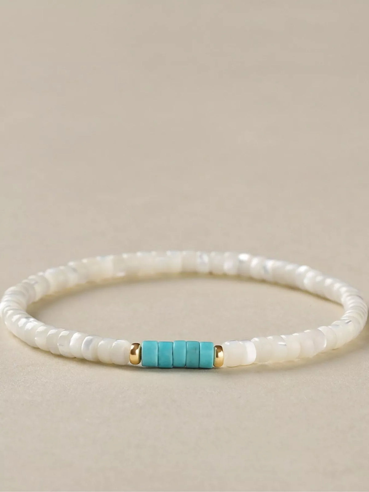 Turquoise Beaded Bracelet - alternate jewelry view