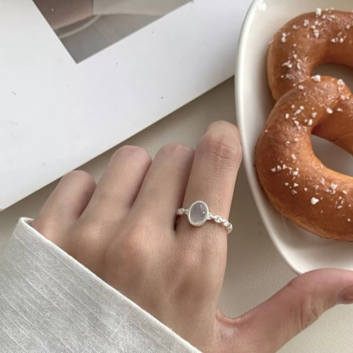 Sterling Silver Open Ring in Silver - women's open ring