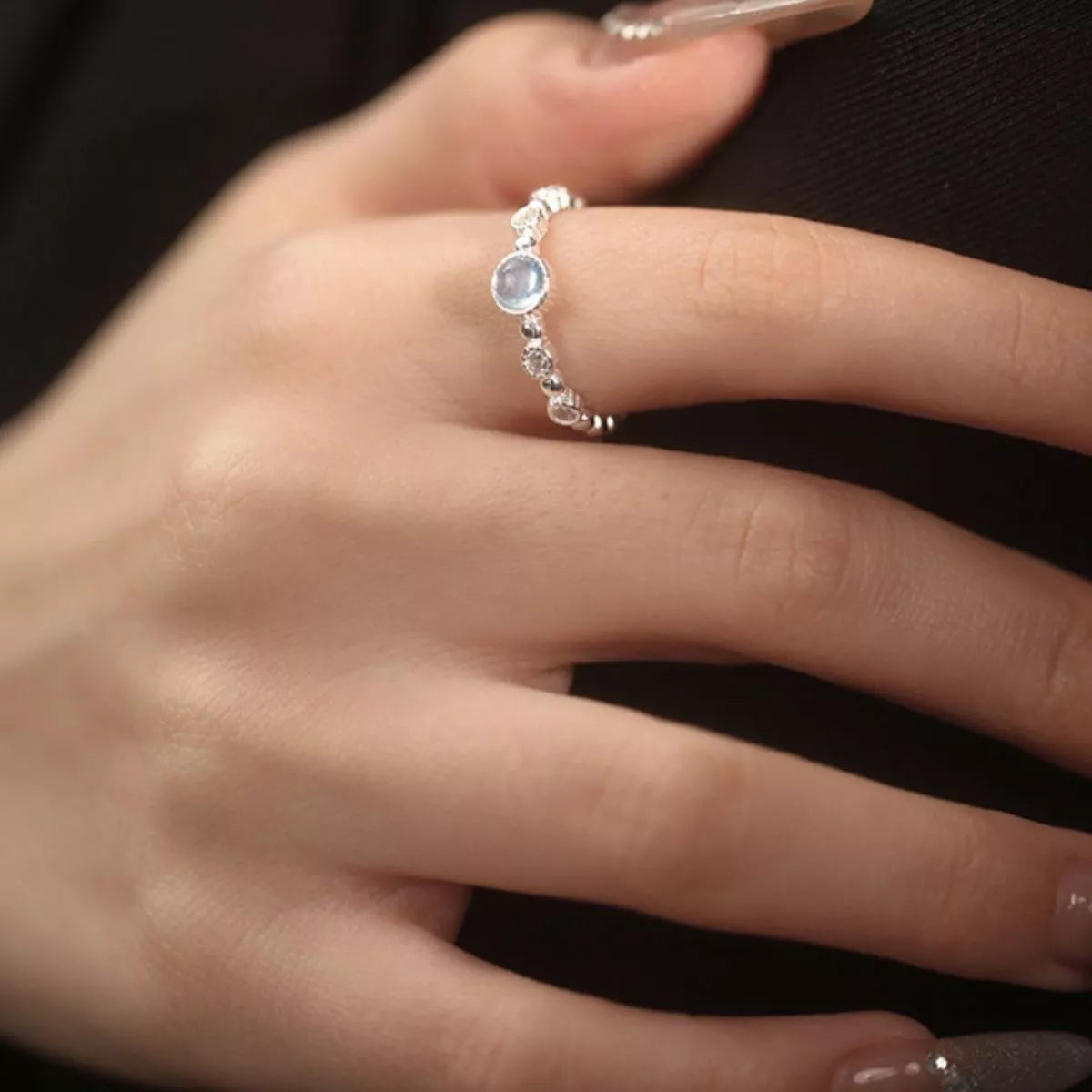 Sterling Silver Open Ring - alternate ring view
