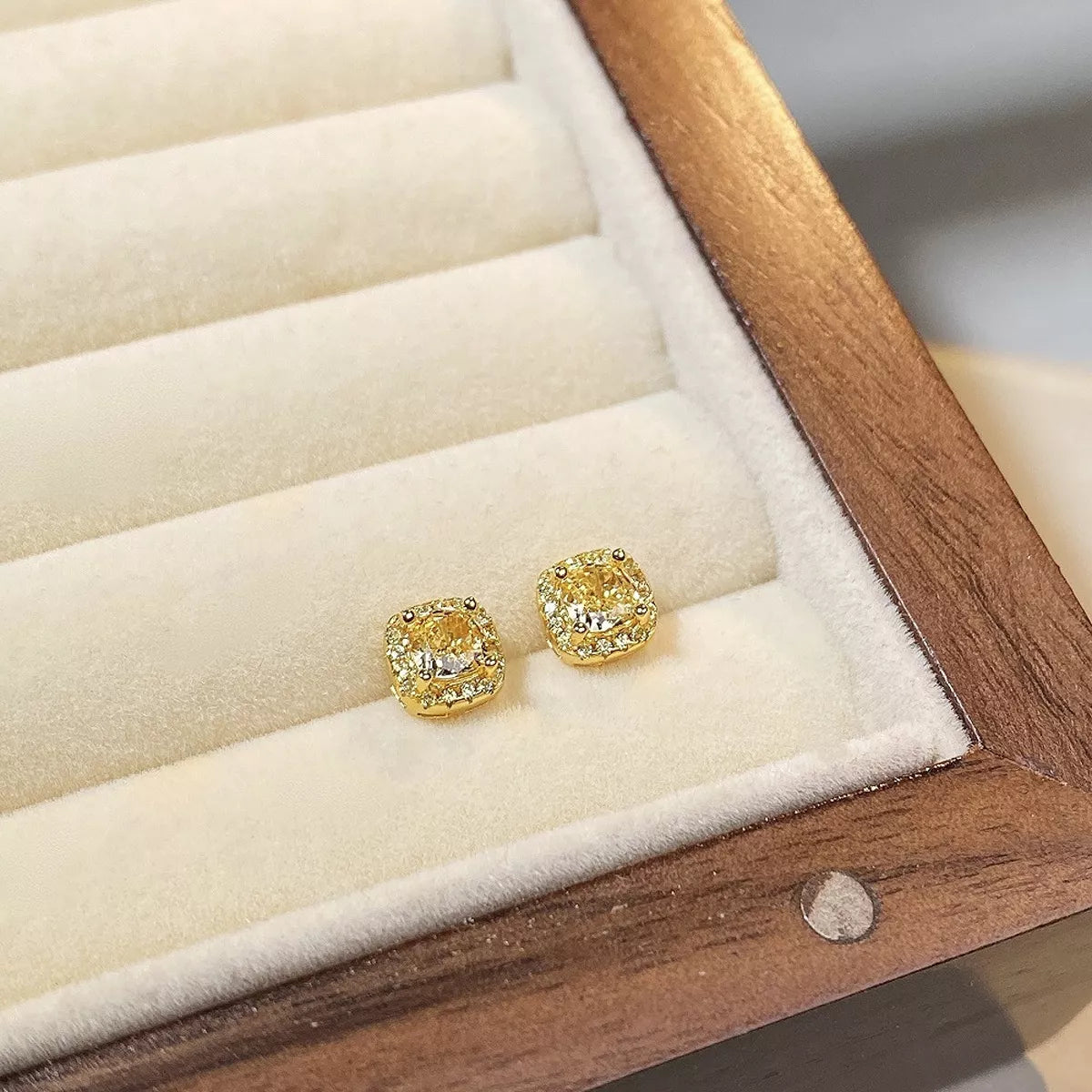 Sterling Silver Stud Earrings - alternate earring view