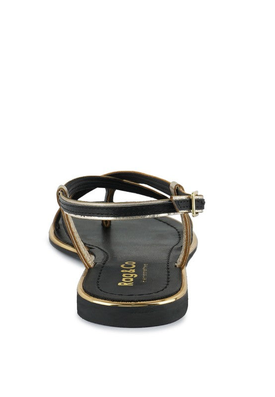 Loop Strappy Flat Sandals