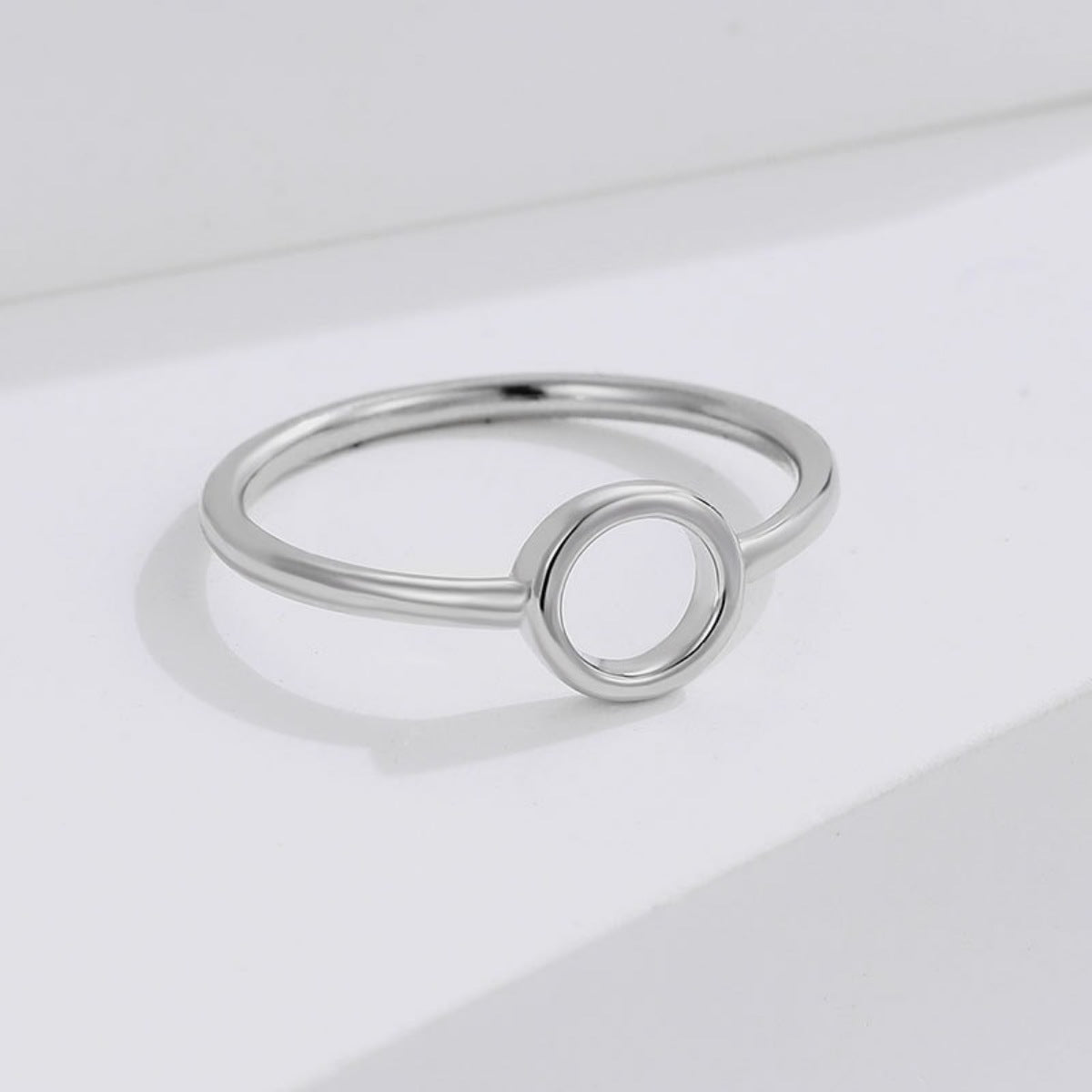 Sterling Silver Circle Ring in Silver - women's ring