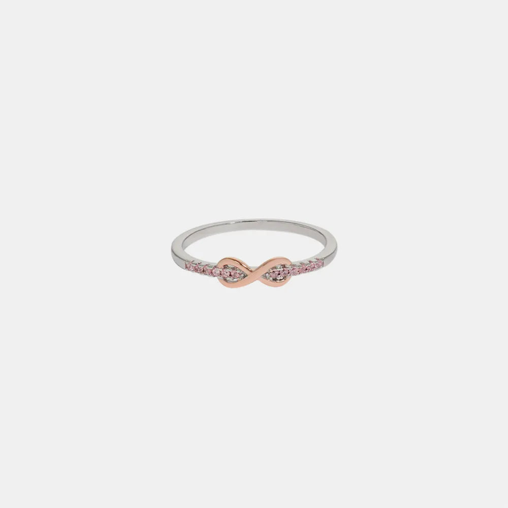 Zircon Sterling Silver Ring in Blush Pink - women's ring