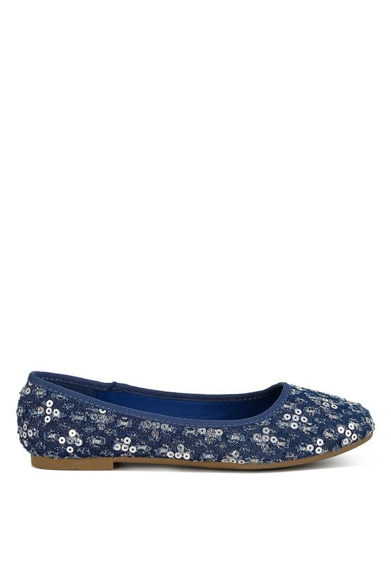 Sequin Ballet Flats