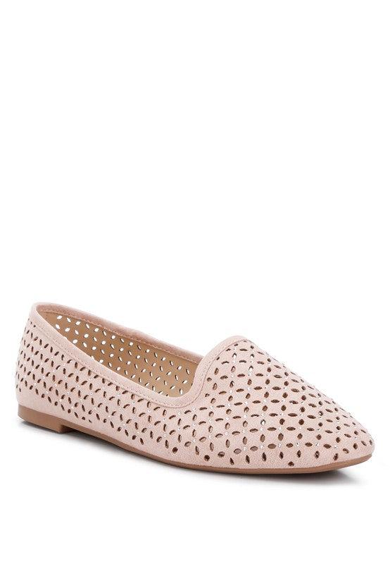 Chic Perforated Ballerinas