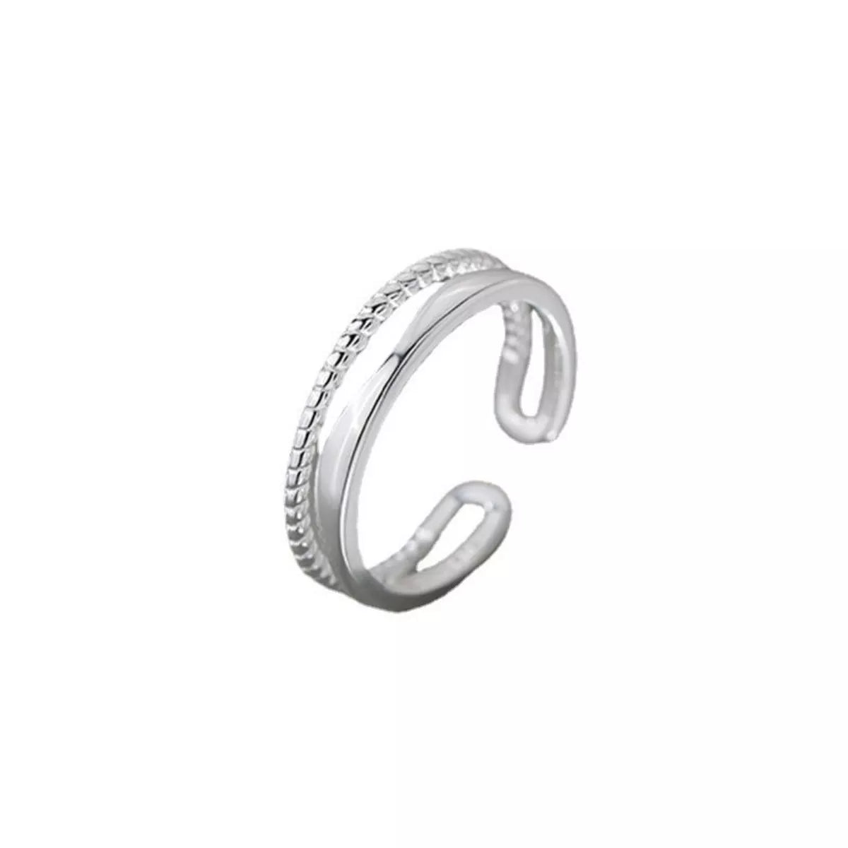 Sterling Silver Open Ring - alternate ring view